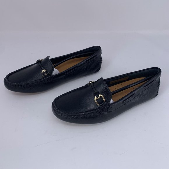 Rockport Bayview CI4772 Loafers Women's 6 Black Leather Casual Moc Slip On 0561 - Picture 4 of 10